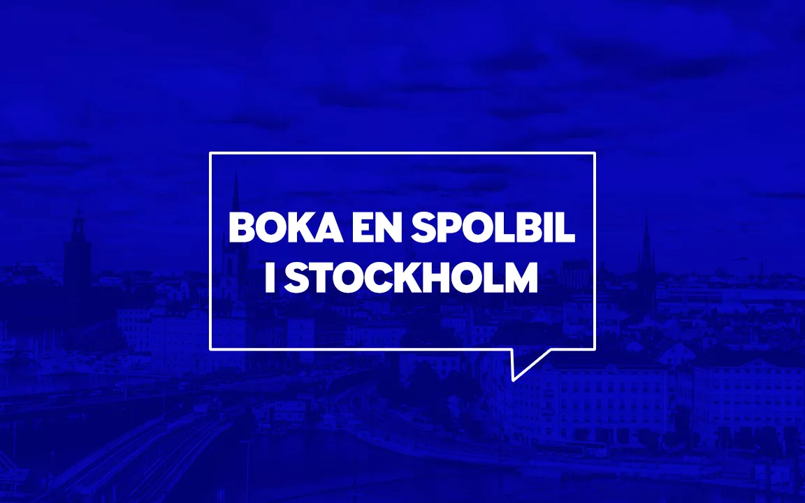 Boka spolbil stockholm