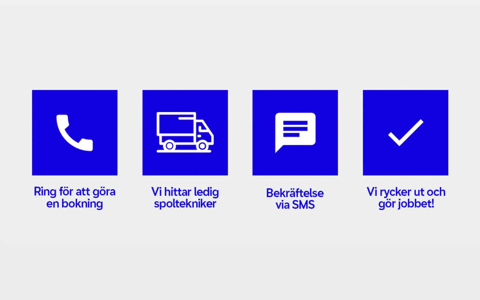 Enkelt att boka spolbil med Spolcentralen